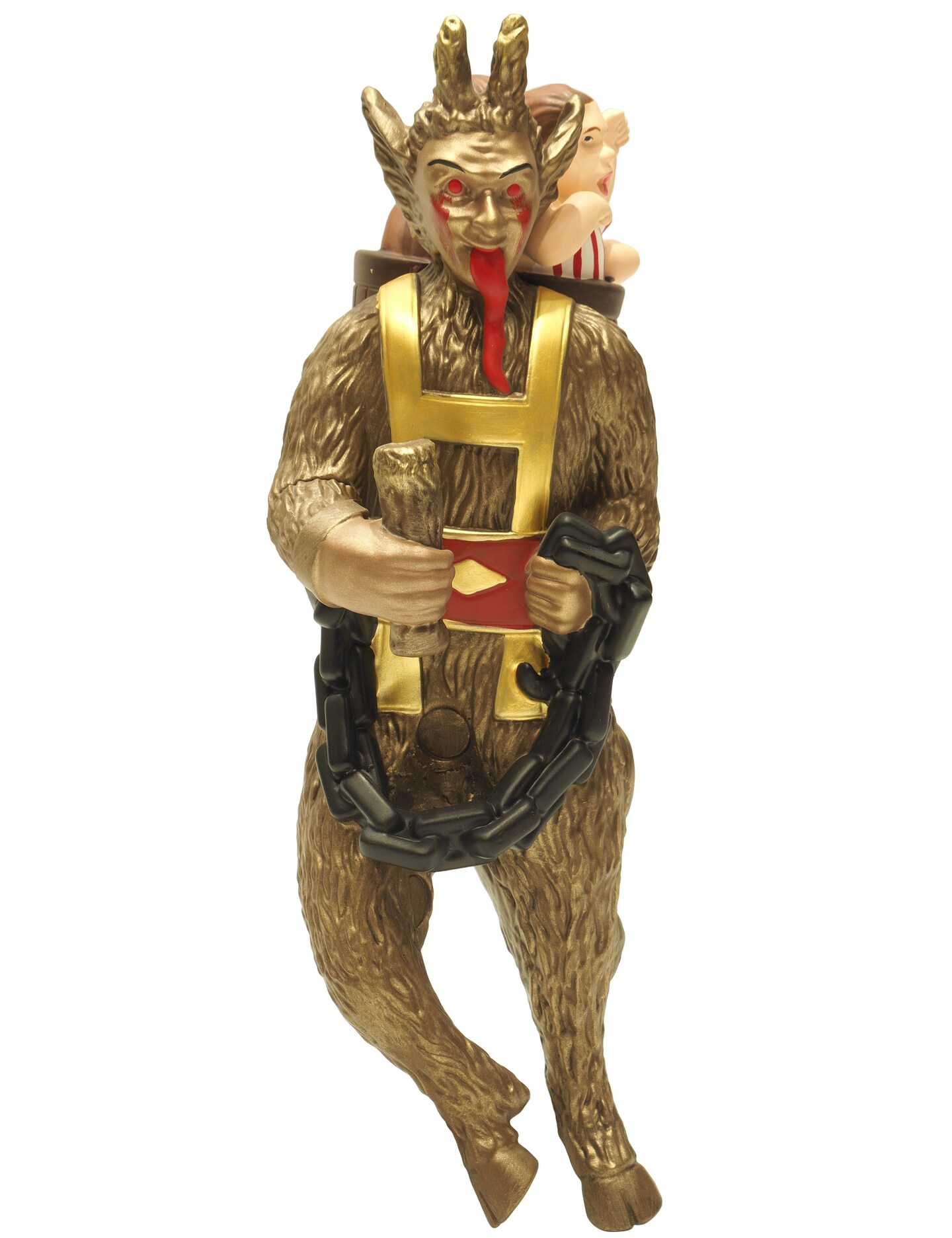 Creepy Krampus Tree Topper for Christmas or Halloween Trees - Large 10"