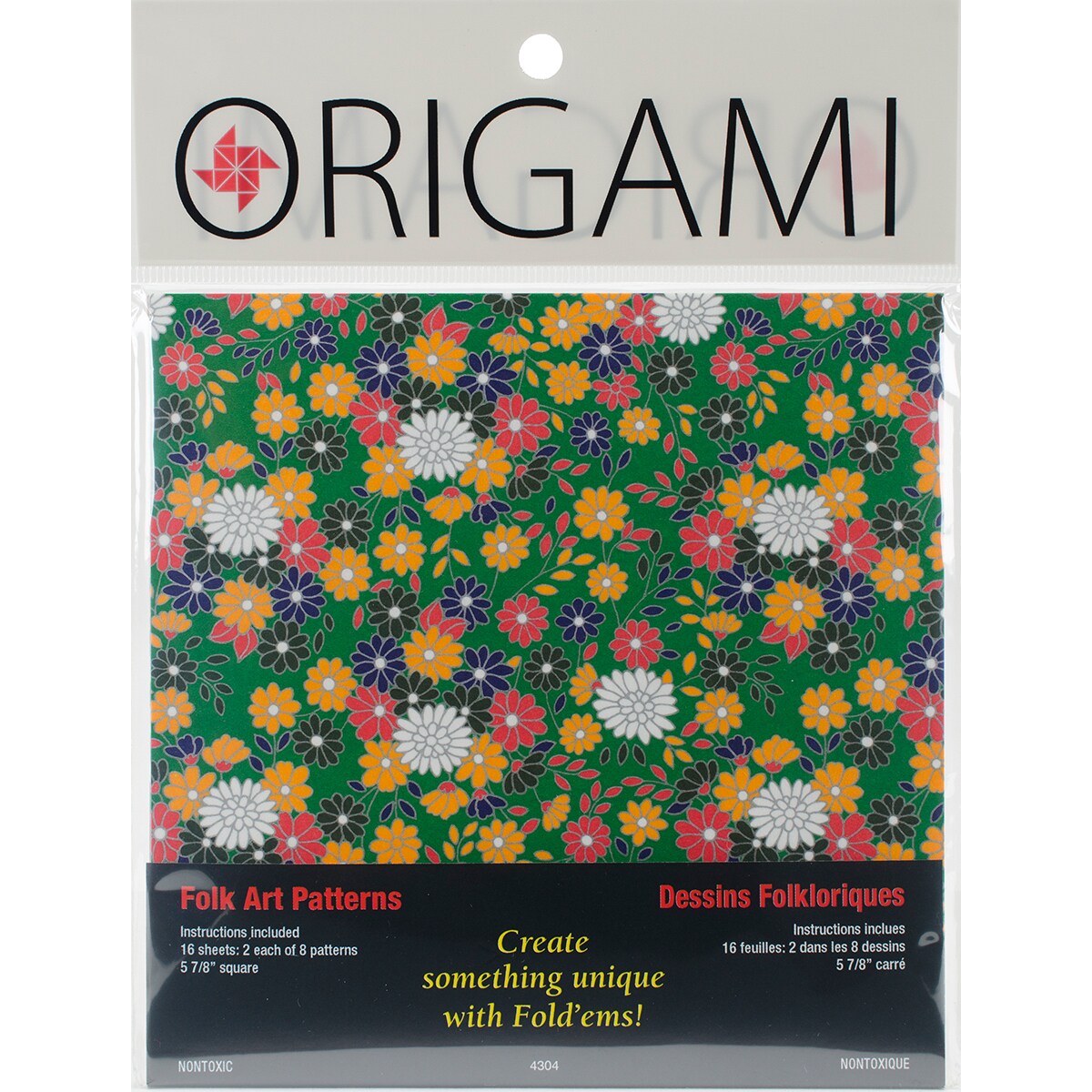 Fold 'Ems Origami Paper 5.875" 16/PkgFolk Art Stencils & Forms