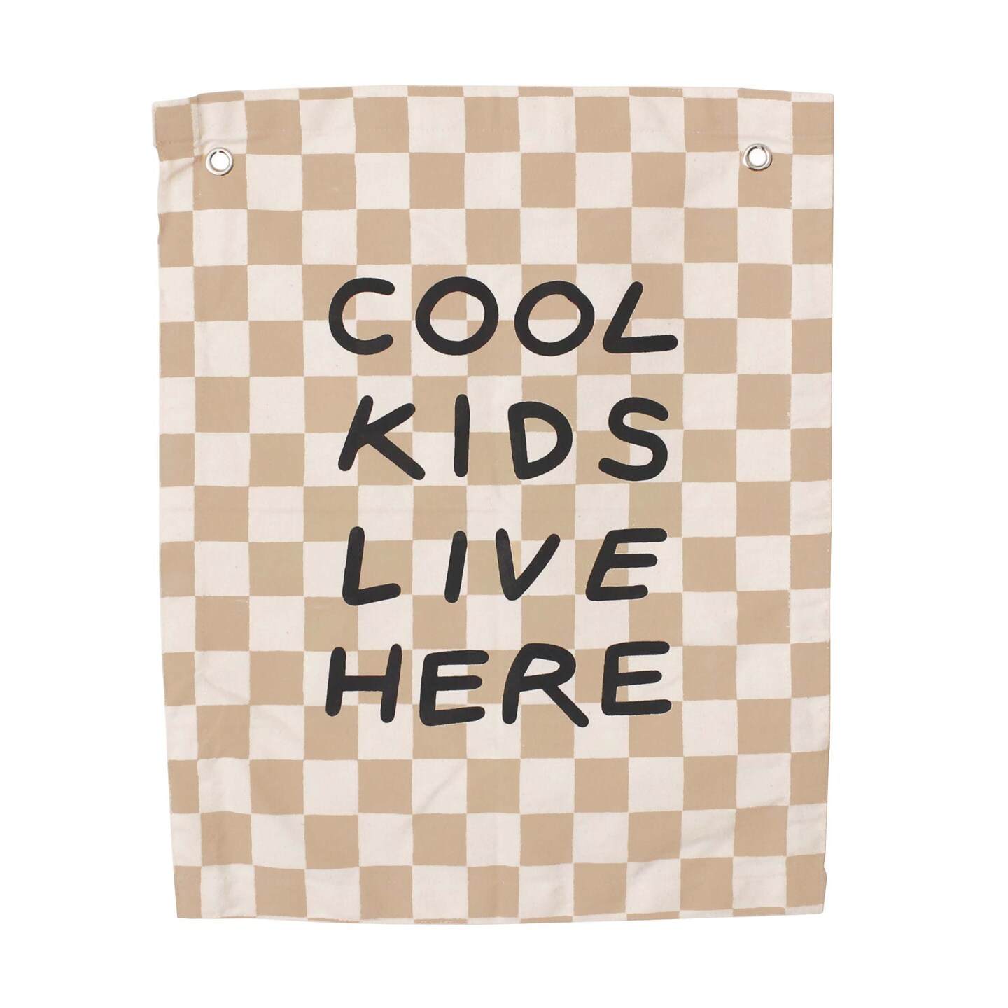 Cool Kids Live Here Checkered Banner