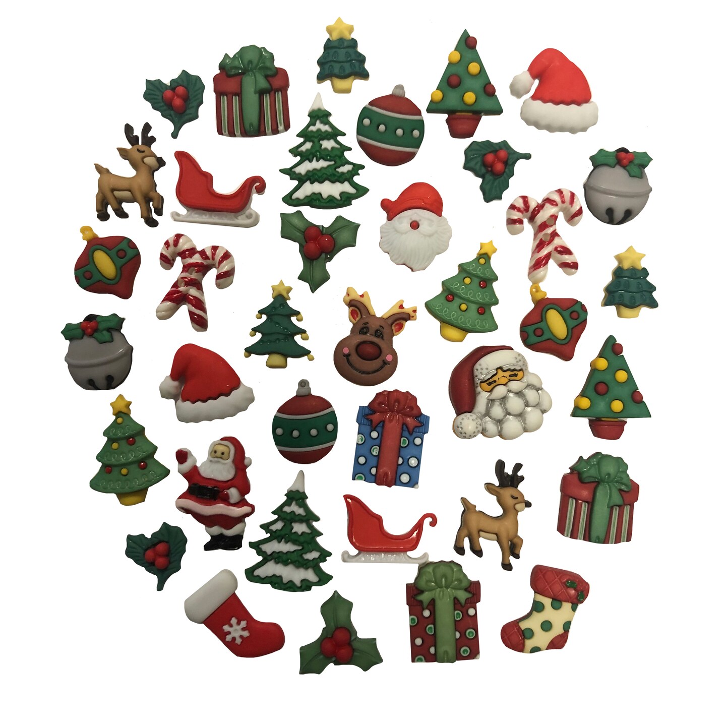 Buttons Galore Christmas Button Super Value Pack for Craft &#x26; Sewing DIY Projects