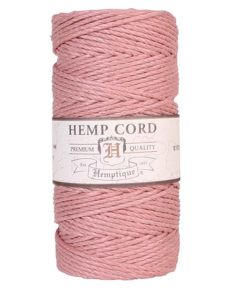 Hemptique 1.8mm #48 Hemp Cord Spools Jewelry Bracelet Making Crafting Scrapbooking Bookbinding Mixed Media Crocheting Macrame Gift Wrapping Outdoor Gardening