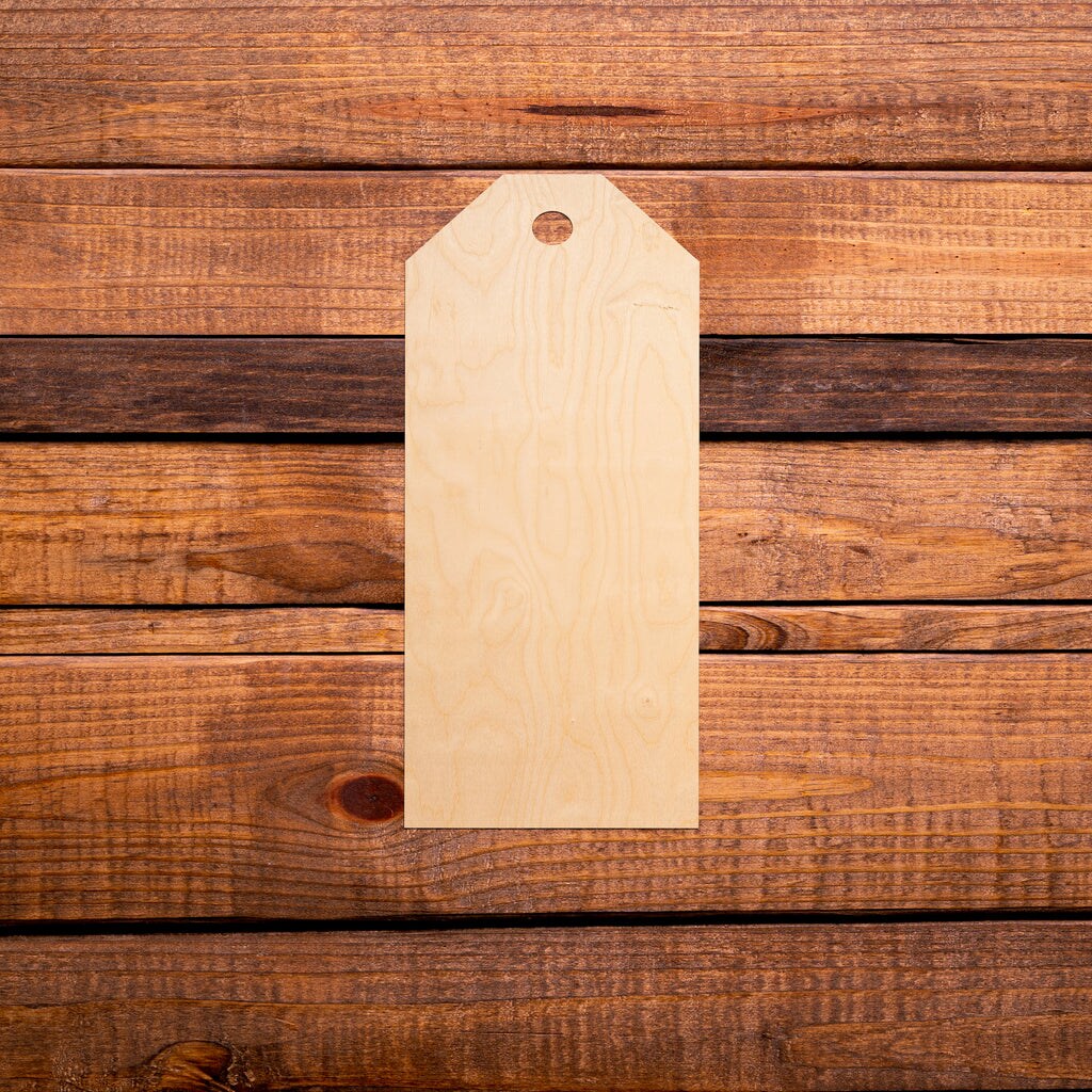 14 in. Unfinished Wooden Holiday Tag Michaels