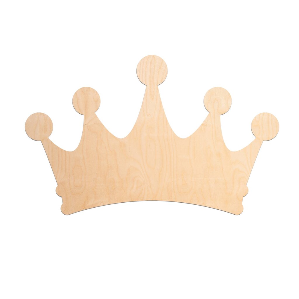 22 in. Unfinished Wooden Princess Crown Shape