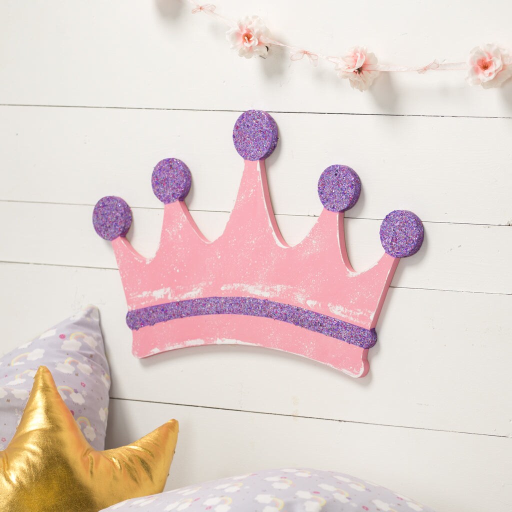 22 in. Unfinished Wooden Princess Crown Shape