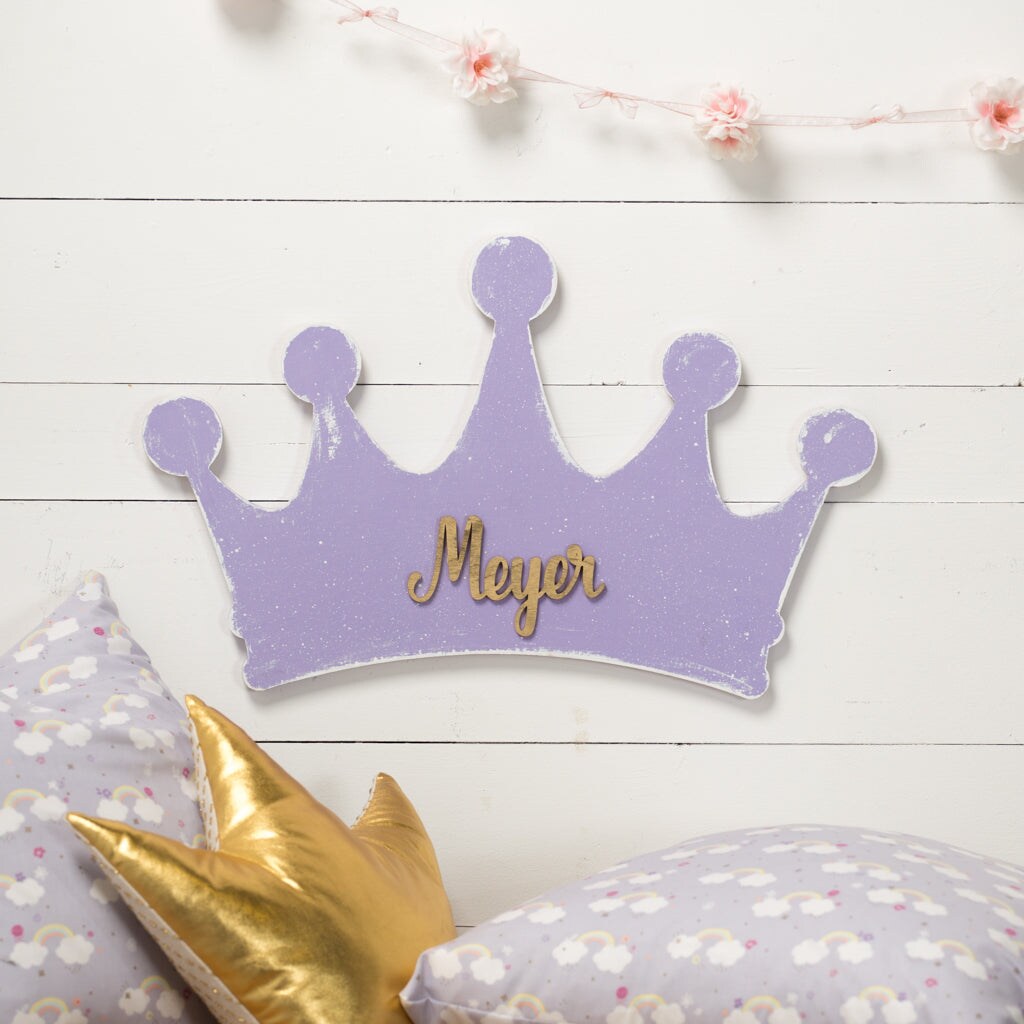 22 in. Unfinished Wooden Princess Crown Shape
