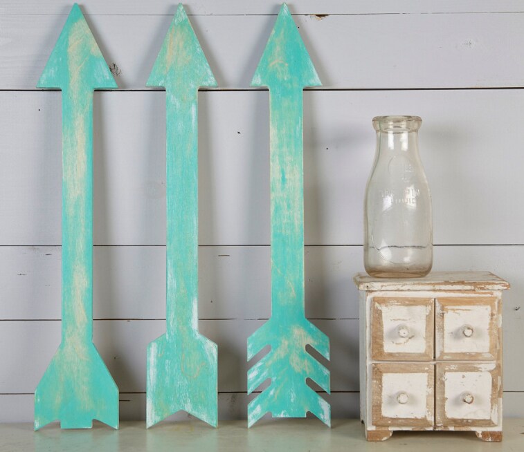 20 in. Unfinished Wooden Arrow Set of 3