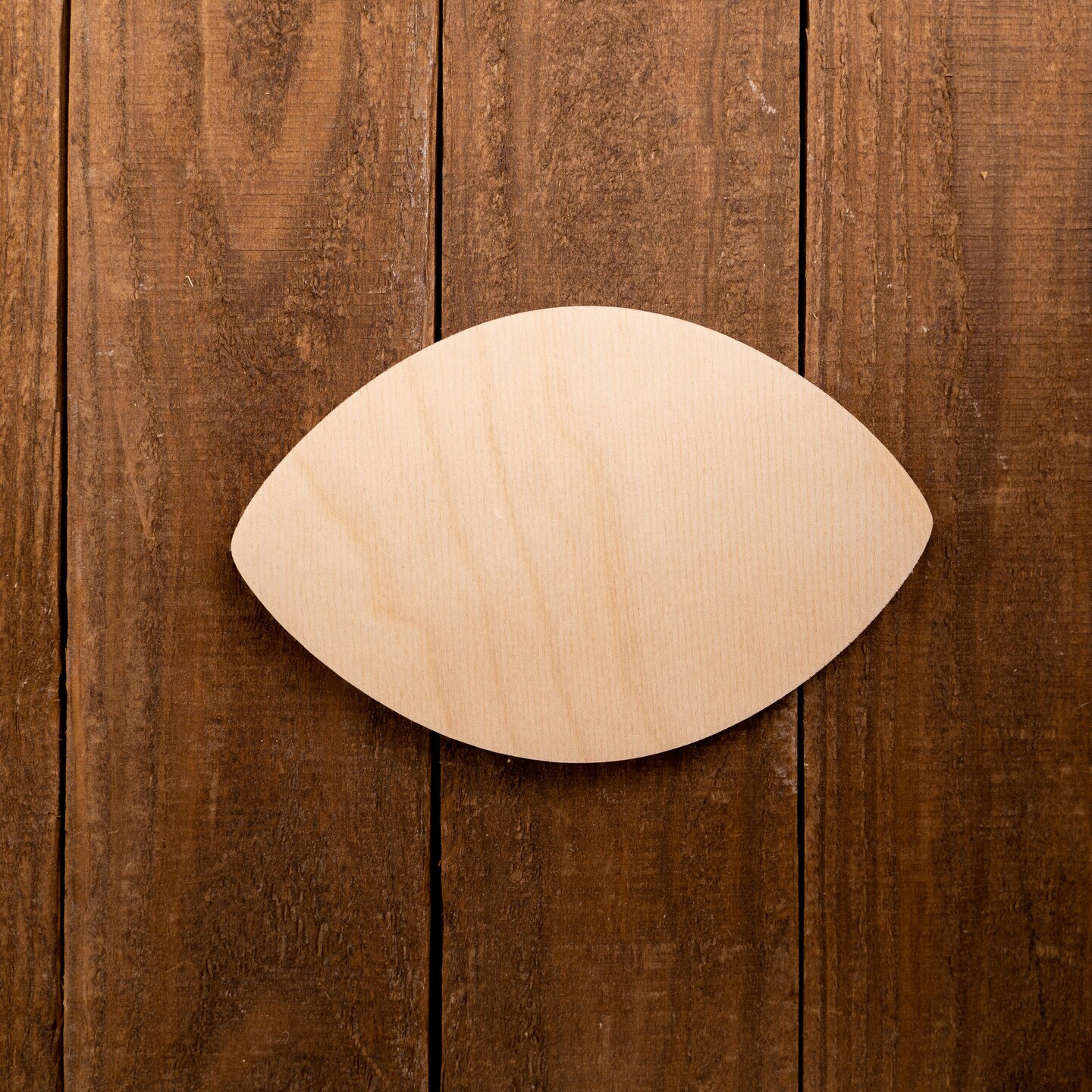 6 in. Unfinished Chunky Wooden Football Shape