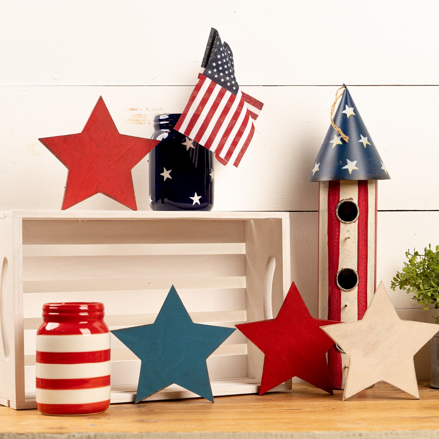 6 in. Unfinished Wooden Chunky Star Shape