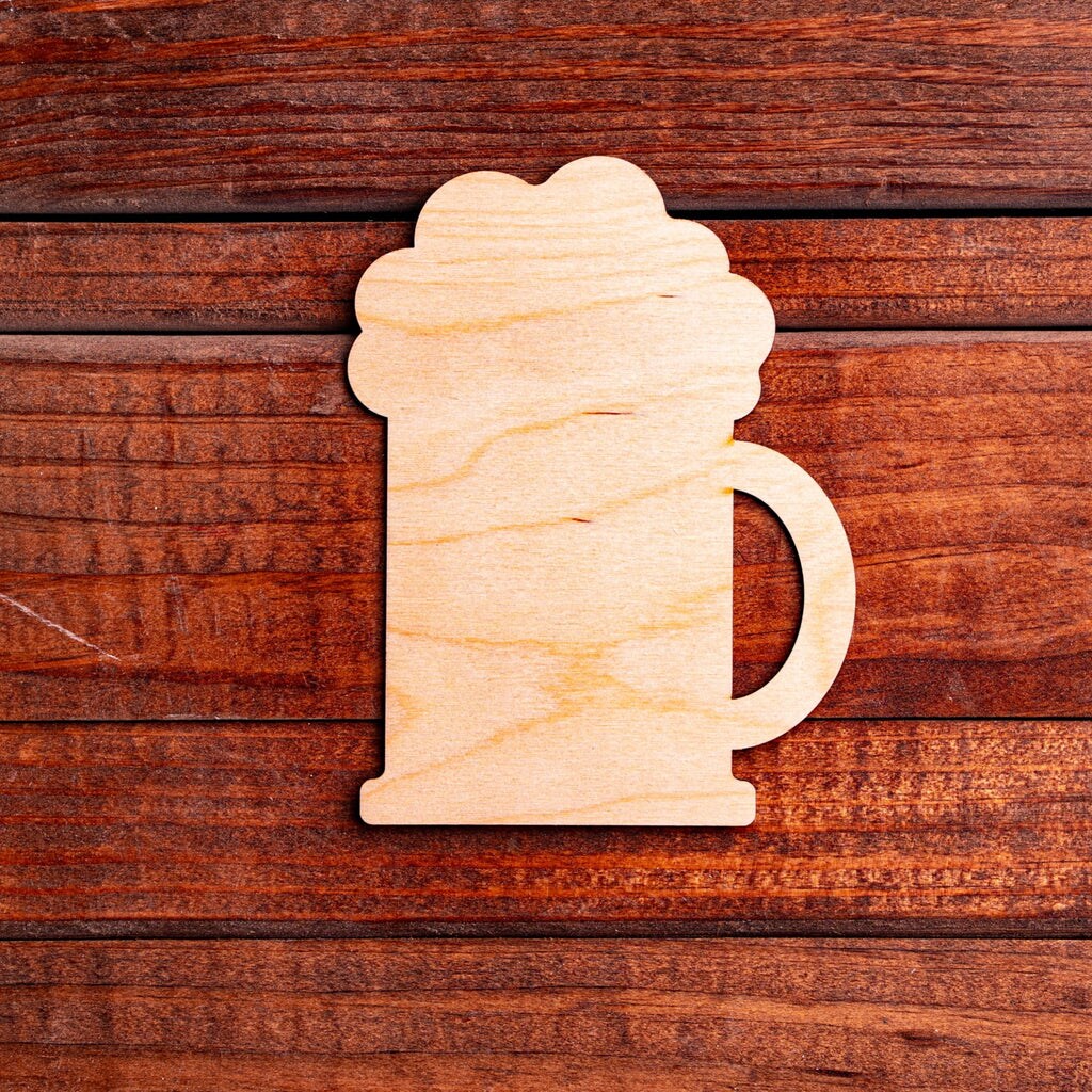 6 in. Unfinished Laser Cut Wooden Mug Michaels