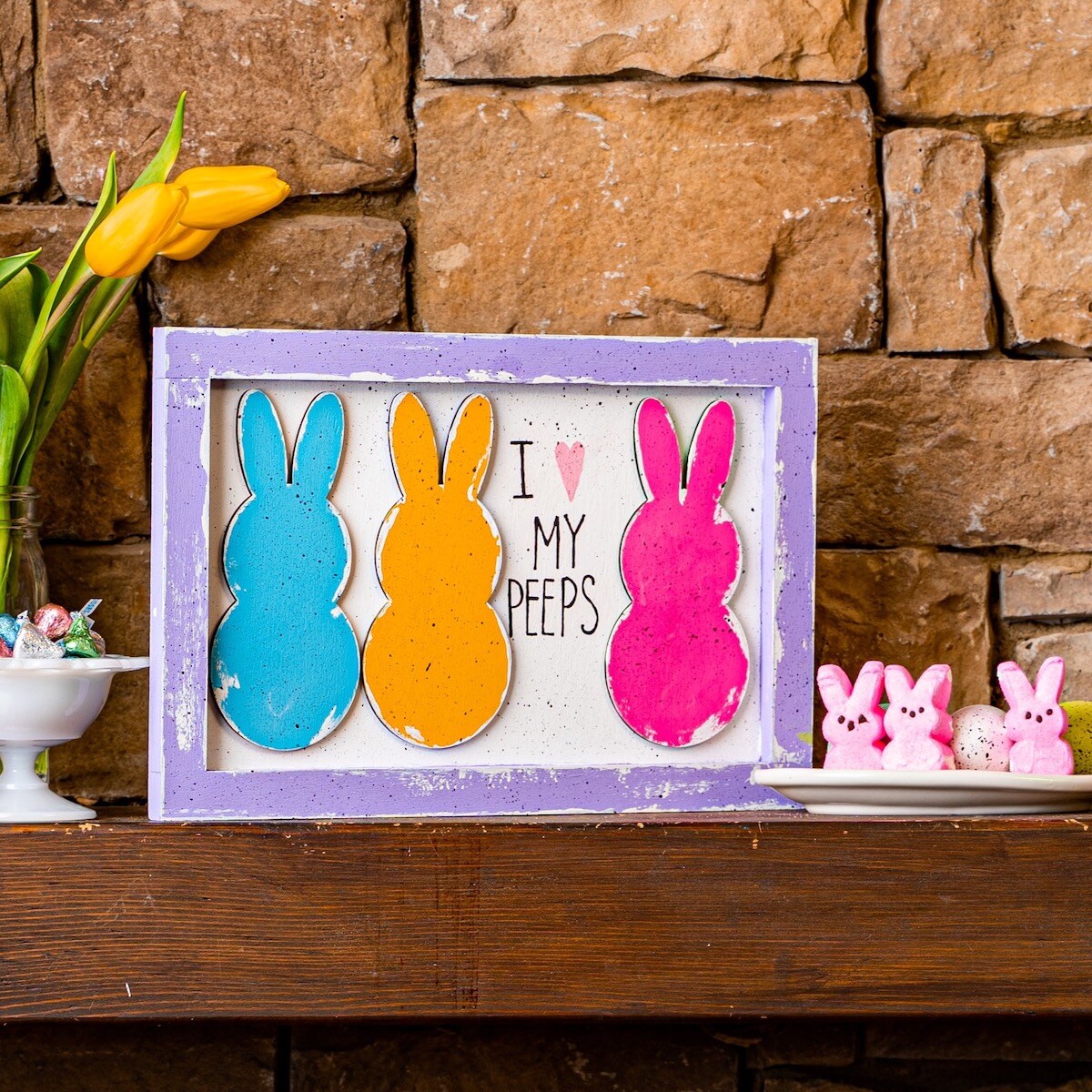 7 in. Unfinished Laser Cut Wooden Standing Bunny