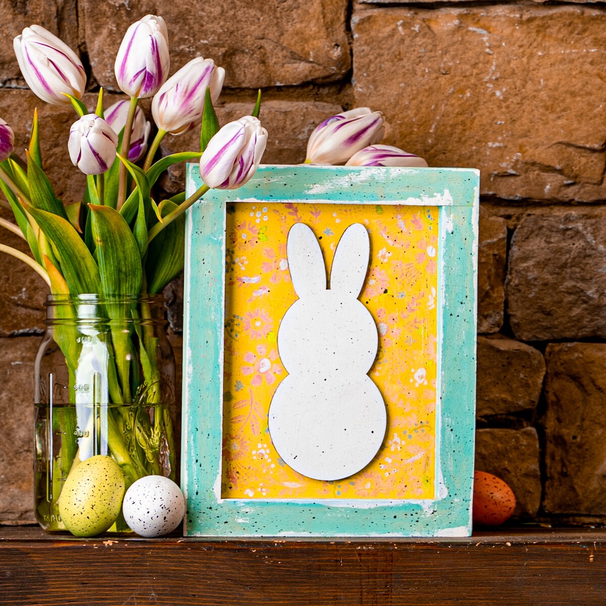 7 in. Unfinished Laser Cut Wooden Standing Bunny