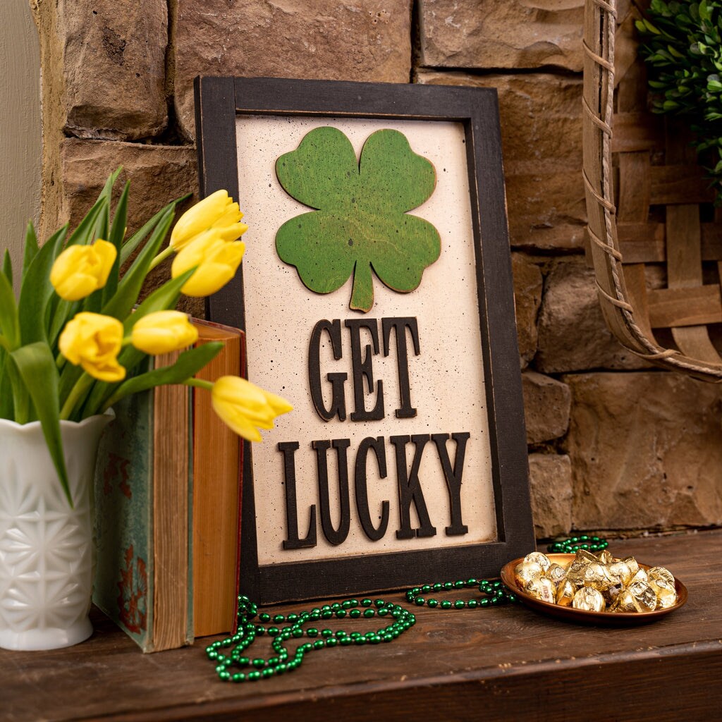 5 in. Unfinished Laser Cut Wooden Shamrock