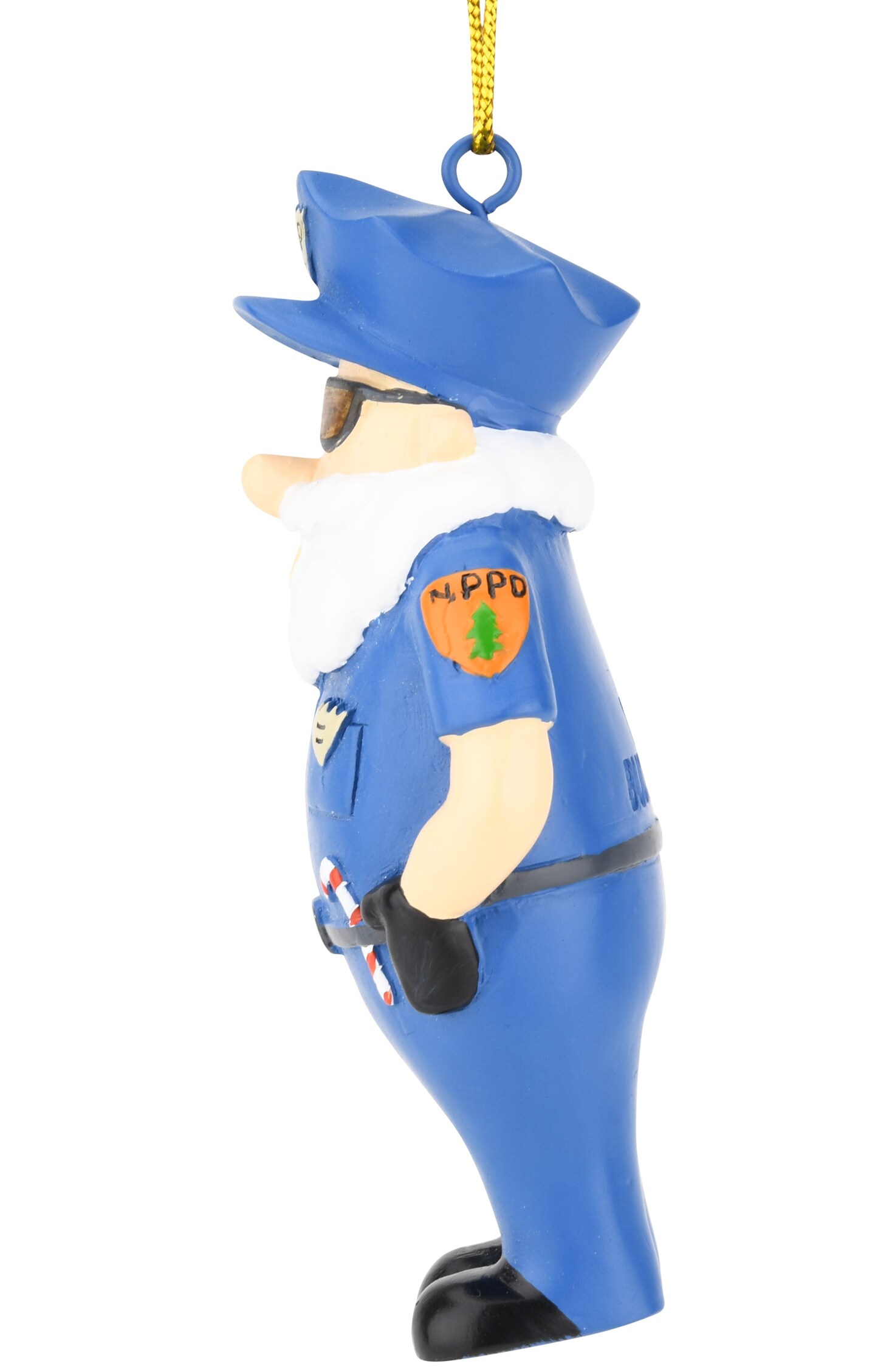 North Pole Police Department Resin Christmas Ornament