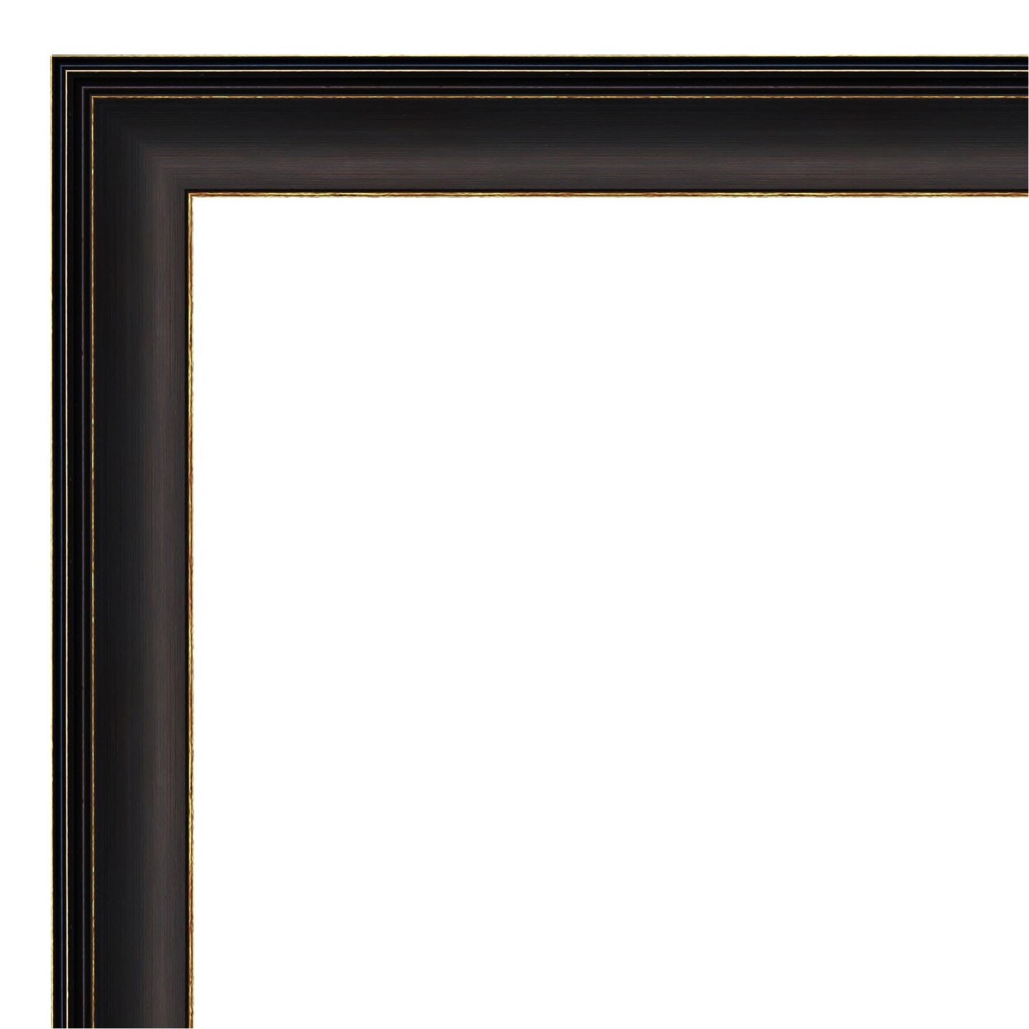 Amanti Art Non-Beveled Wall Mirror, Trio Oil Rubbed Bronze Frame