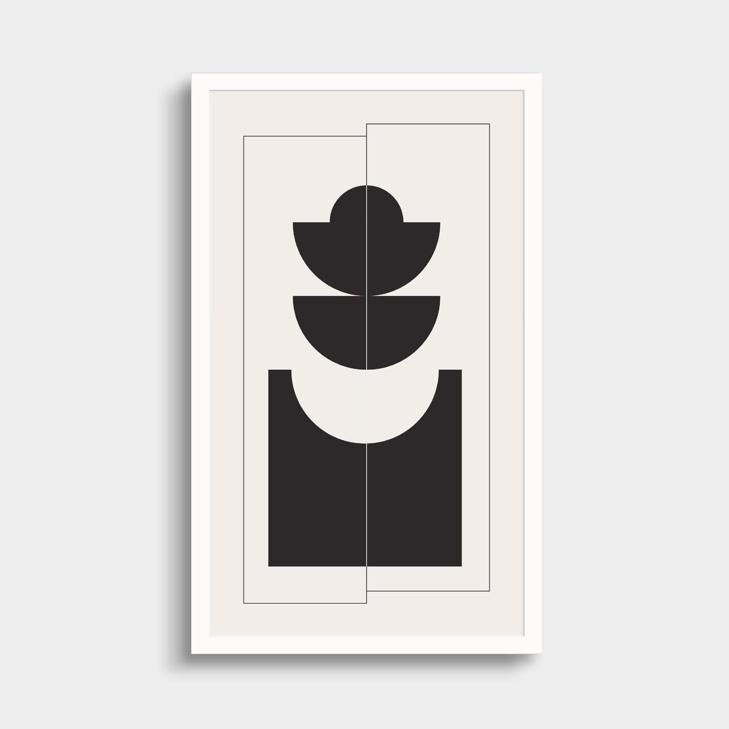 Geo Japandi Art Print, Abstract Art Print Michaels