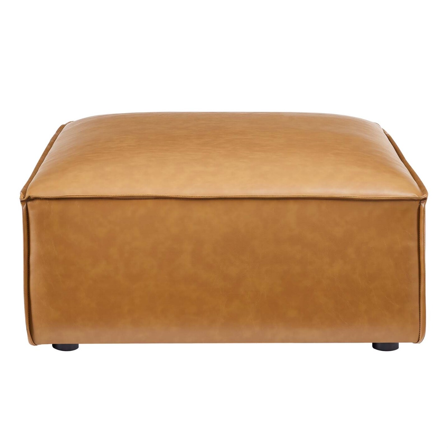 Restore Vegan Leather Ottoman Tan Ottomans Michaels