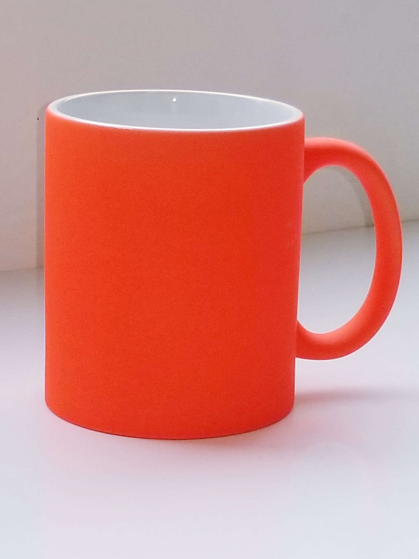 11oz Fluorescent Mug Full Color Mug (Neon Orange) (B11WJH) FL-6