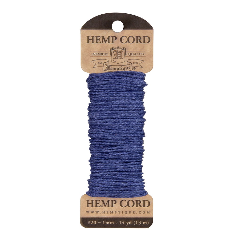 Hemptique 1mm Hemp Long Mini Cards Jewelry Bracelet Making Paper Crafting Scrapbooking Bookbinding Mixed Media Crocheting Macrame Gift Wrapping