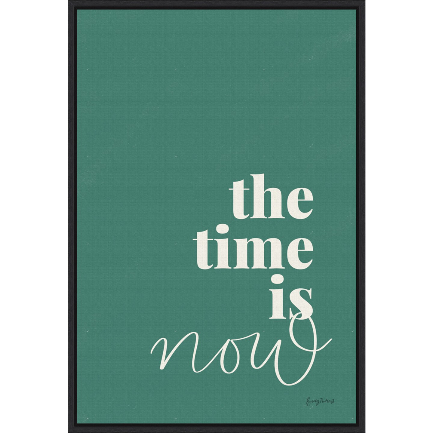 Bright Home I by Becky Thorns 16-in. W x 23-in. H. Canvas Wall Art Print Framed in Black