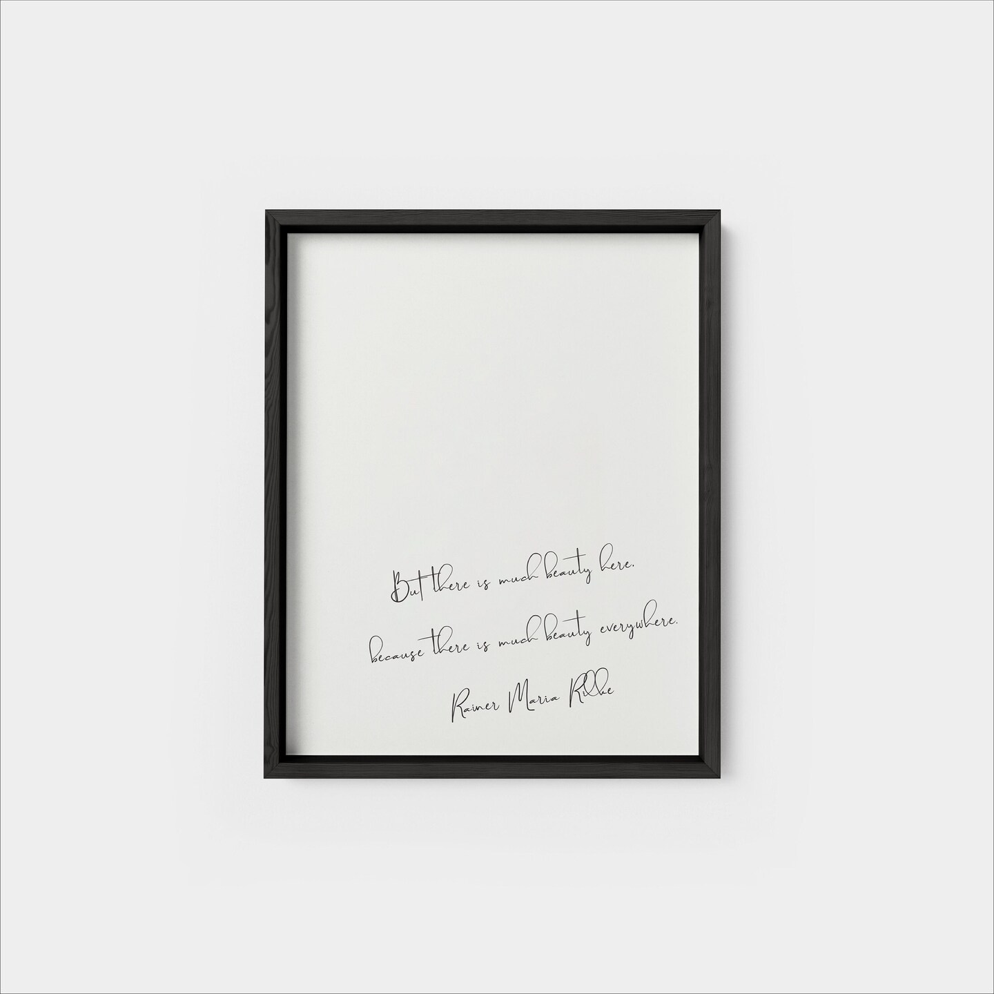 Quote Art Print, Rilke Quote, Rilke Art Print, Custom Quote Wall Art ...