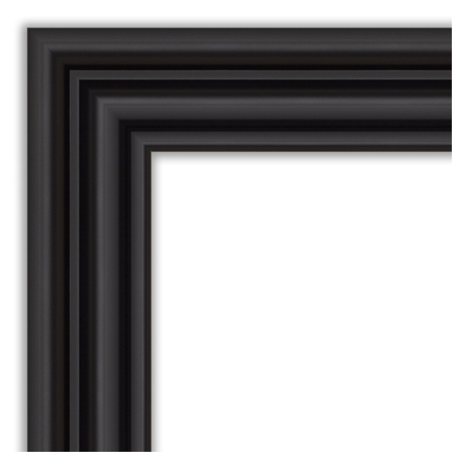 Petite Bevel Wall Mirror, Colonial Black Frame