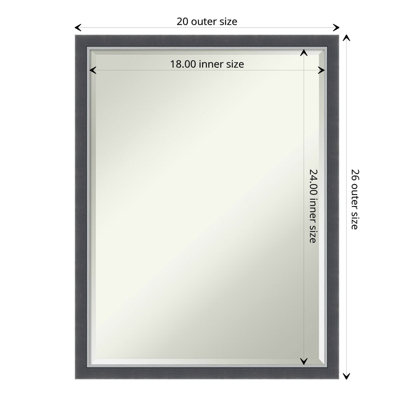 Petite Bevel Wall Mirror, Eva Thin Frame Michaels