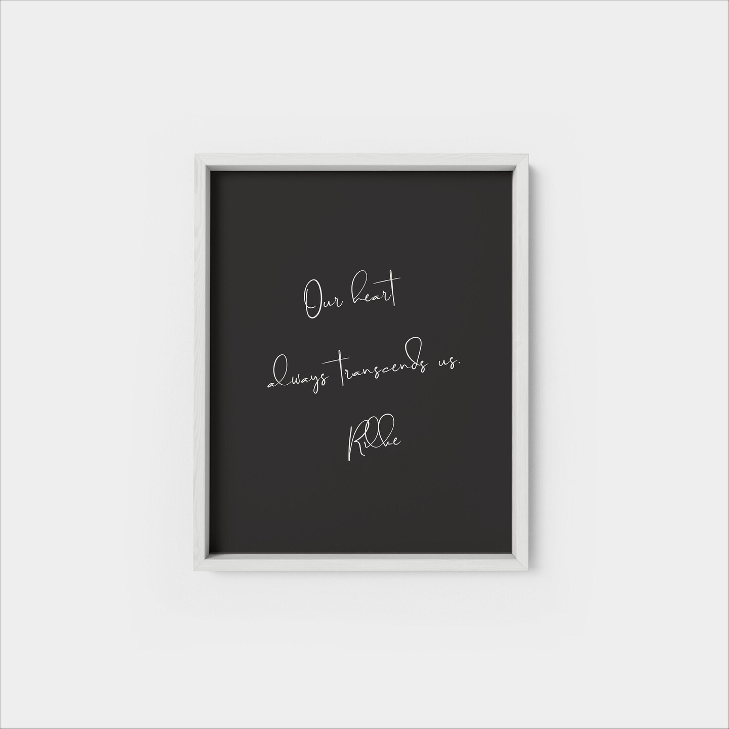 Quote Art Print, Rilke Quote, Rilke Art Print, Custom Quote Wall Art