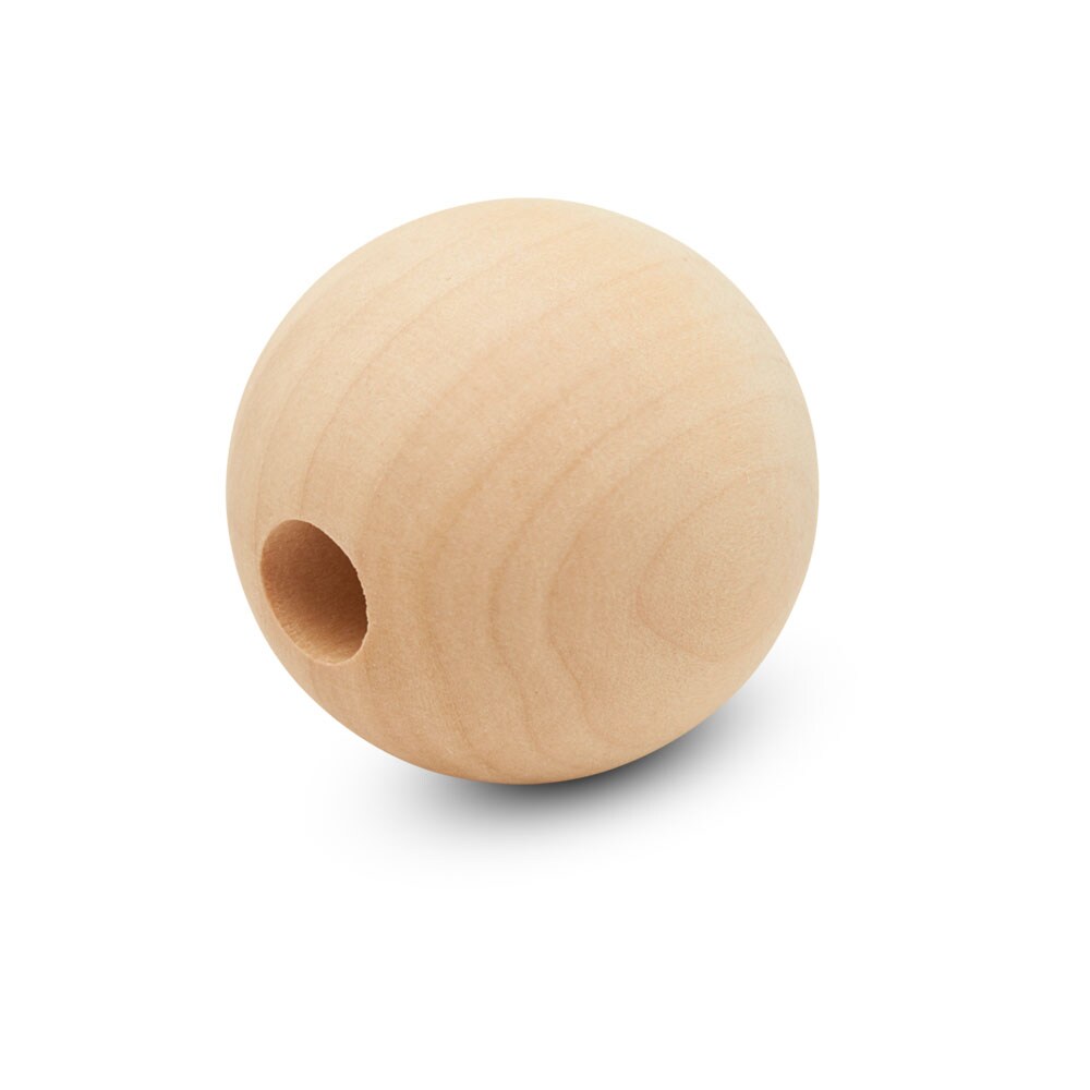 Unfinished Wooden Ball Beads, Multiple Sizes | Woodpeckers