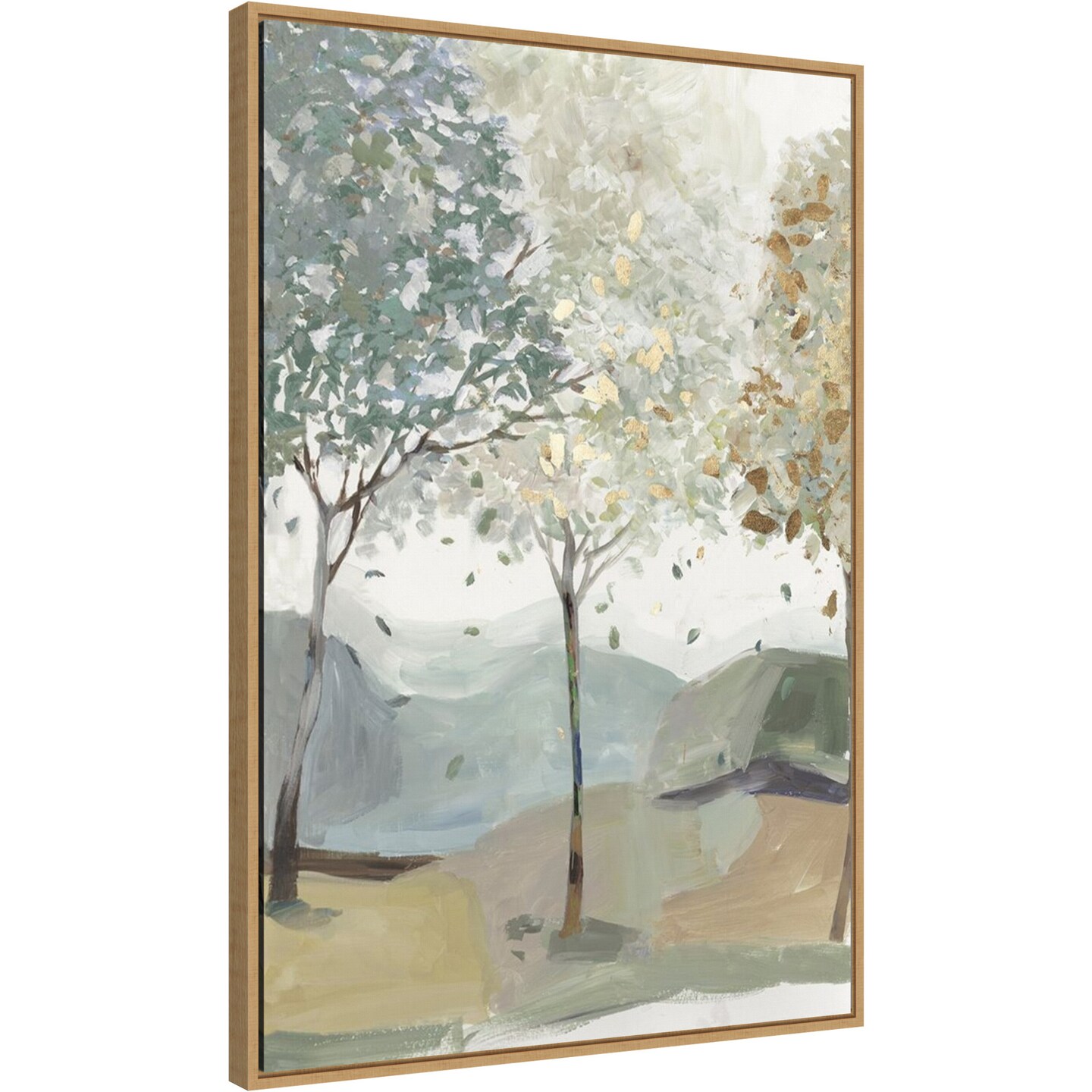 Breezy Landscape Trees III by Allison Pearce Canvas Wall Art Print Framed