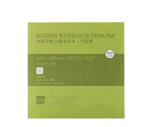 BaoHong Academy Watercolor Paper 300g Cotton 100% PU