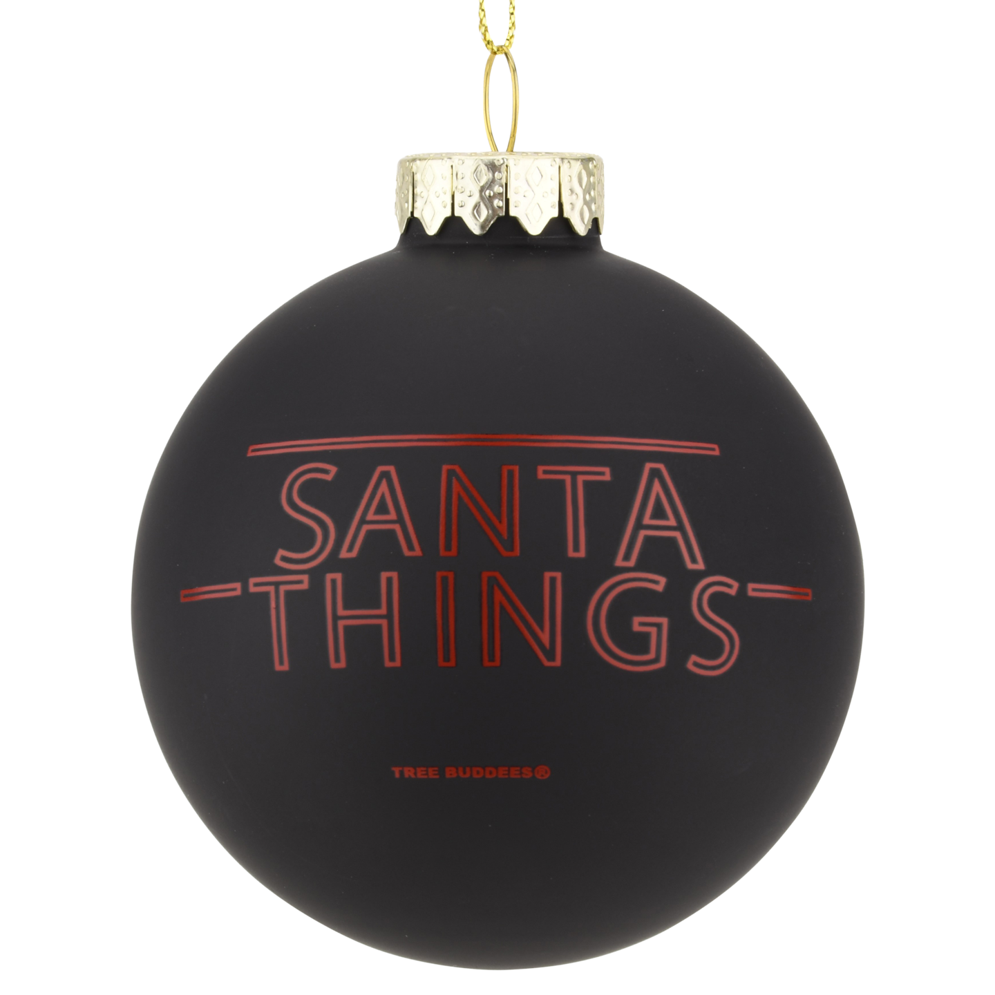 Santa Things Glass Christmas ornament