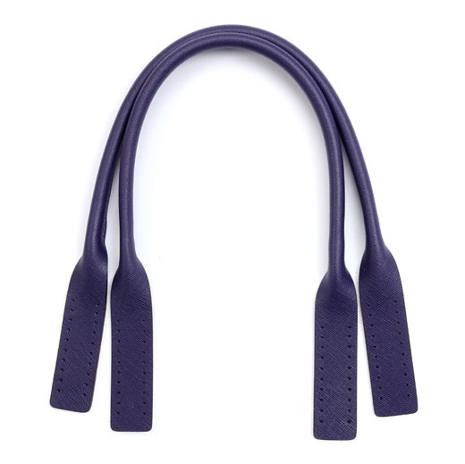 20.4&#x22; byhands Boston Series Saffiano Leather Purse Handles, Tote Bag Strap, Blue Ribbon (32-5203)