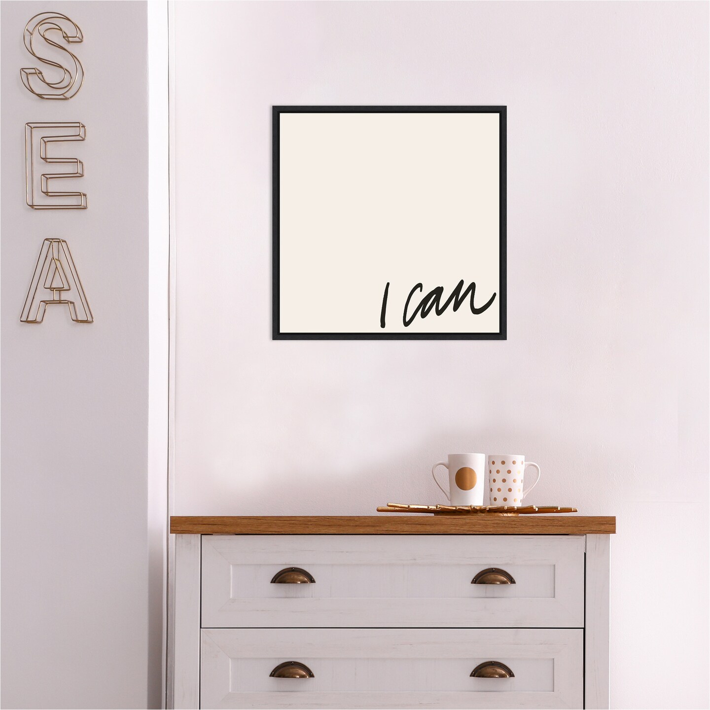 Can Will I by Anna Hambly Canvas Wall Art Print Framed