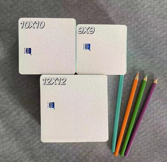 BAOHONG Academy Watercolor Paper 10x10cm, 100% Cotton, 140lb/300gsm, Textured Cold Press 80 sheets