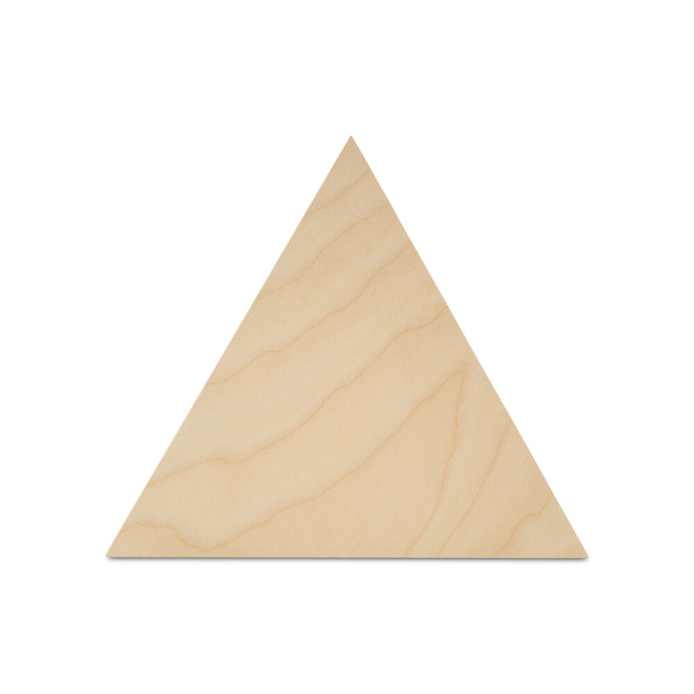 Triangle Wooden Cutouts, Multiple Sizes Available, Unfinished Crafts & Geometric Decor | Woodpeckers