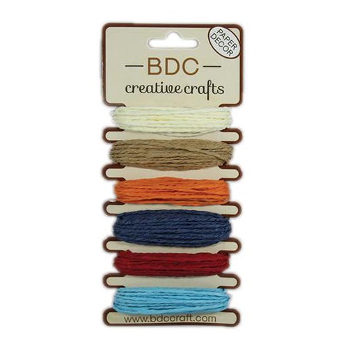 Hemptique Paper Twine Card Set Eco Friendly Sustainable Naturally Grown Jewelry Bracelet Making Paper Crafting Scrapbooking Bookbinding Mixed Media Crocheting Macrame Seasonal Holiday Gift Wrapping Outdoor Gardening
