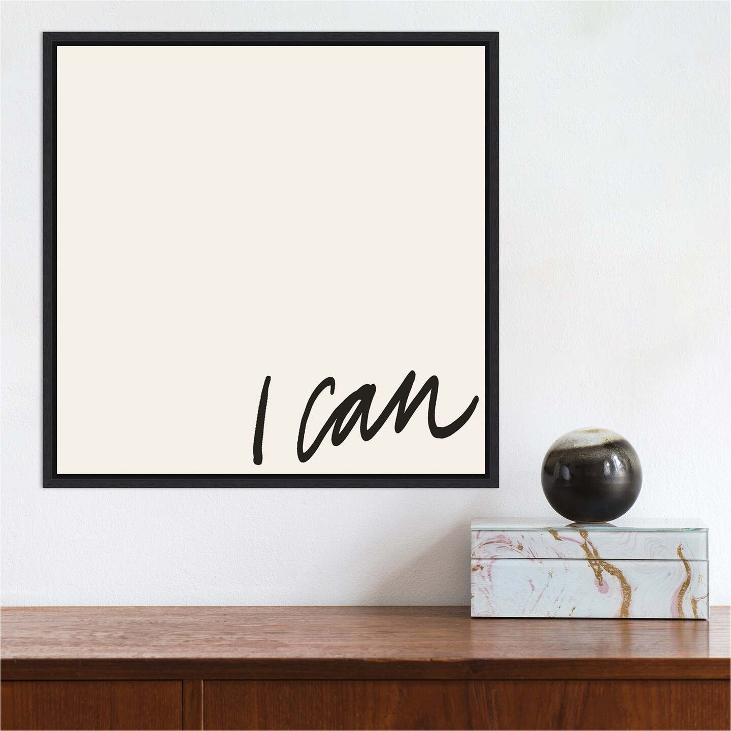 Can Will I by Anna Hambly Canvas Wall Art Print Framed
