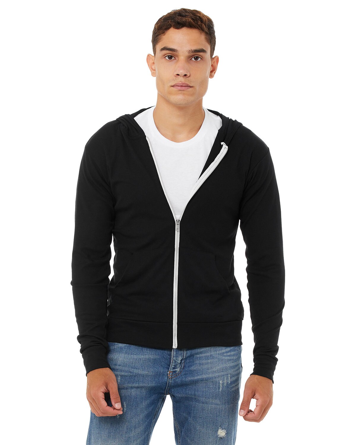 BELLA+CANVAS® Unisex Sponge Fleece Full-Zip Hooded Sweatshirt, 3939