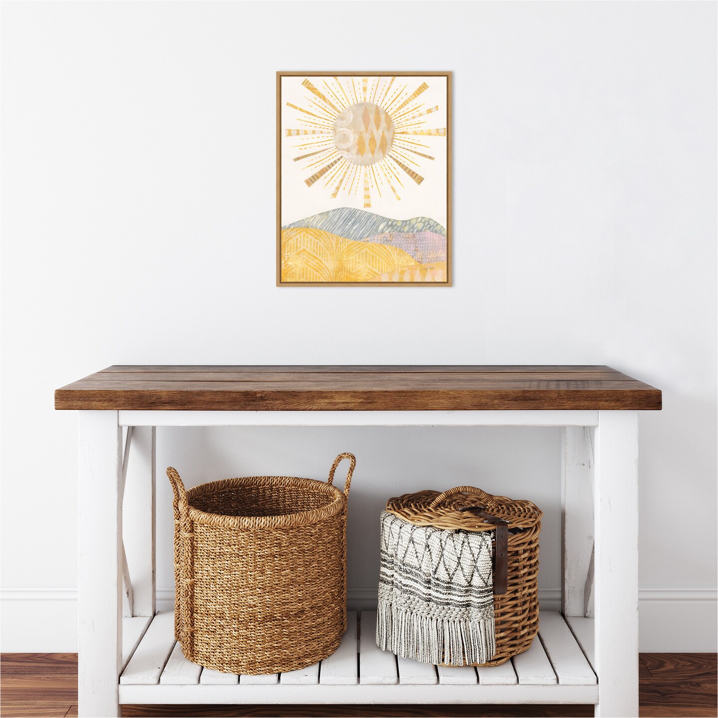 Boho Sunshine II by Courtney Prahl Canvas Wall Art Print Framed