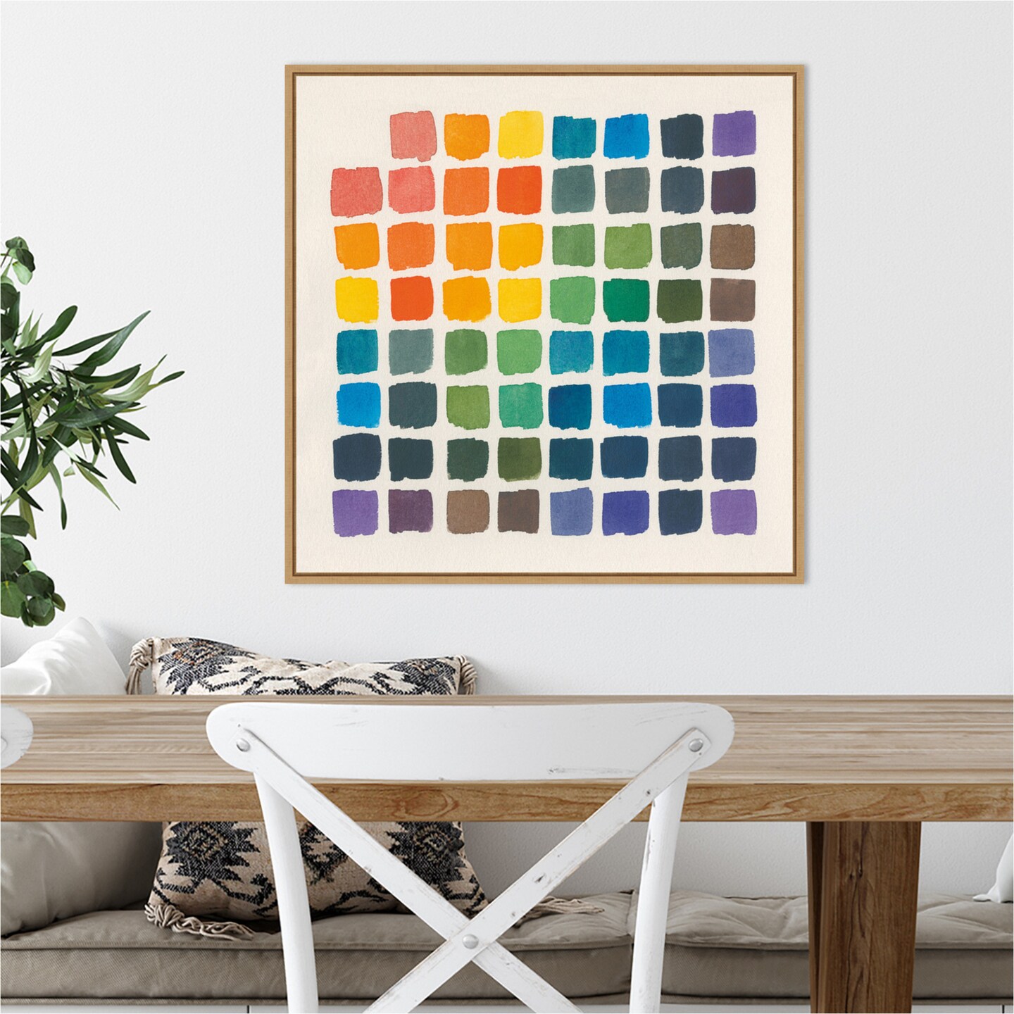 Color Chart by Wild Apple Portfolio Canvas Wall Art Print Framed