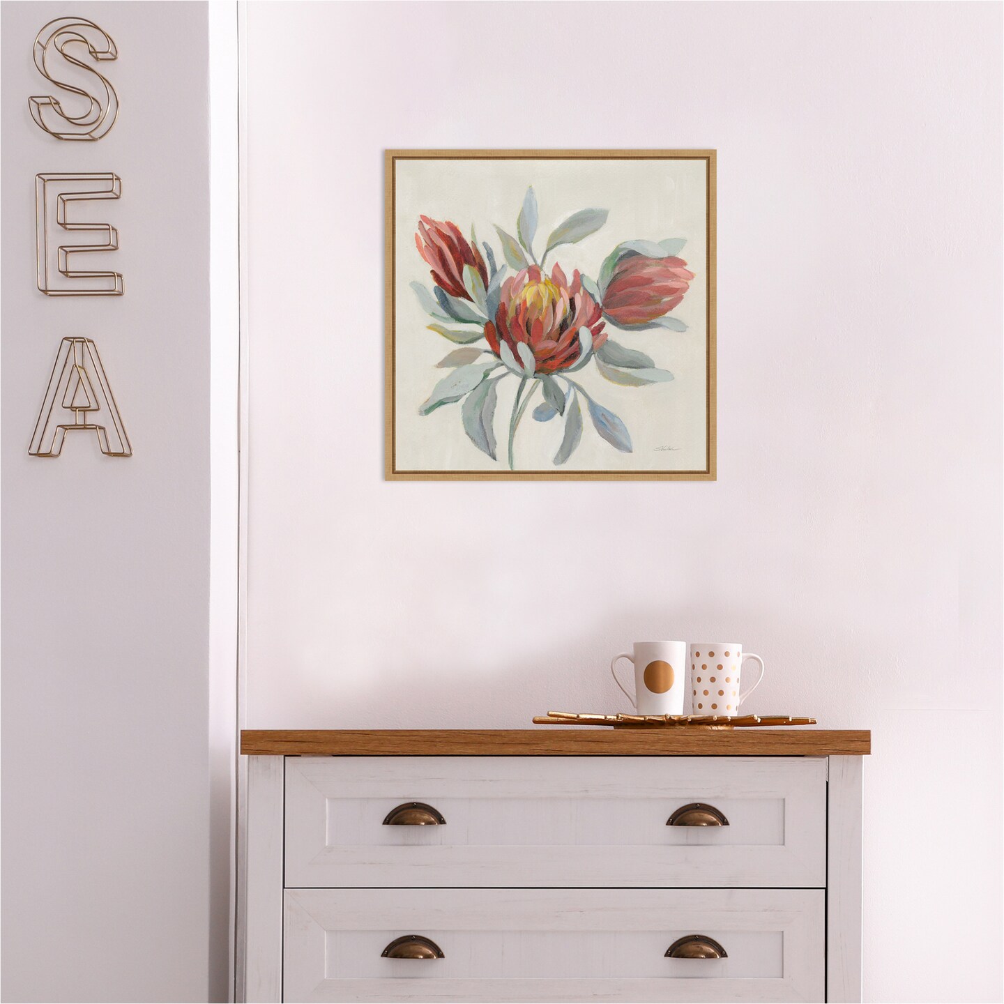 Field Bloom I by Silvia Vassileva Canvas Wall Art Print Framed