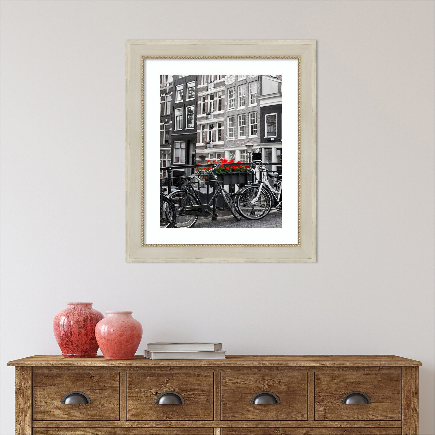 Parthenon Cream Wood Picture Frame