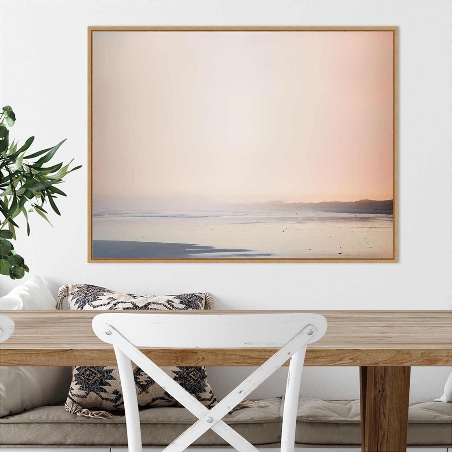 Currumbin Sandy Beach by Urban Road Canvas Wall Art Print Framed