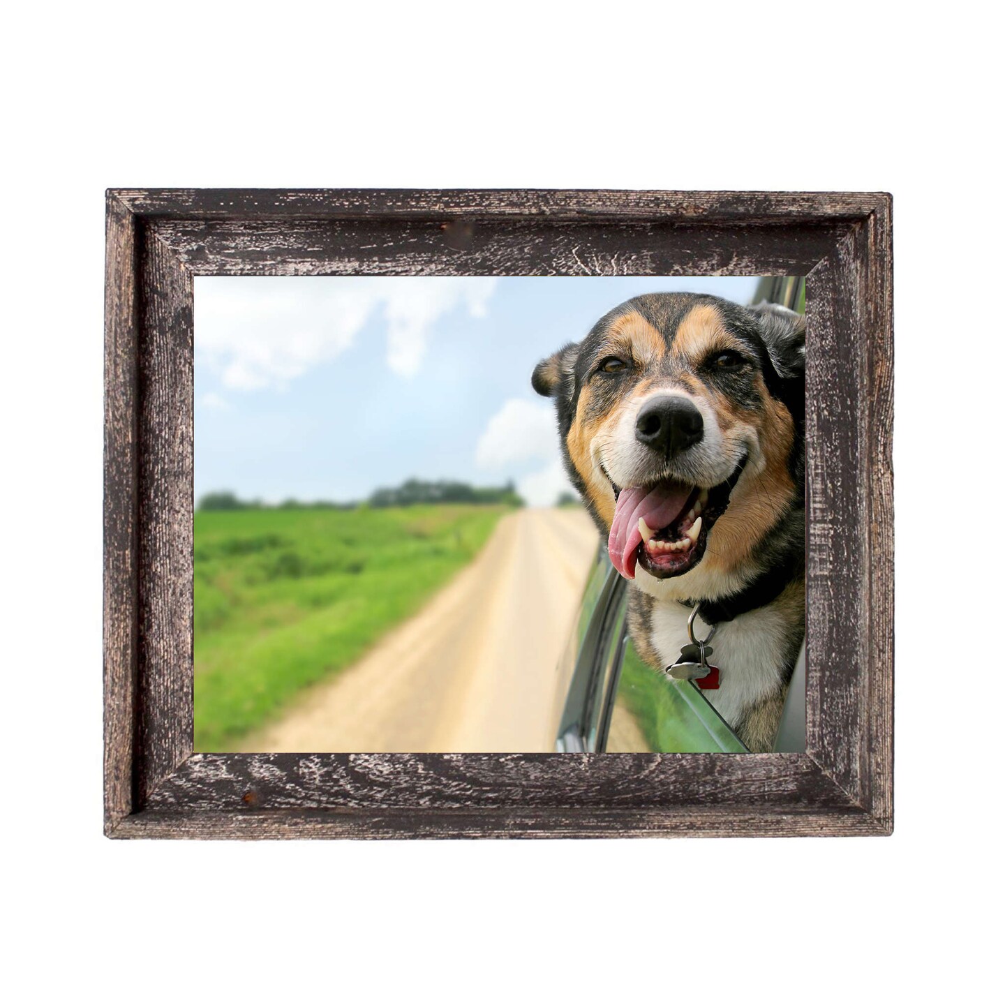 Rustic Farmhouse Signature Series 9 in. x 12 in. Reclaimed Wood Picture Frame