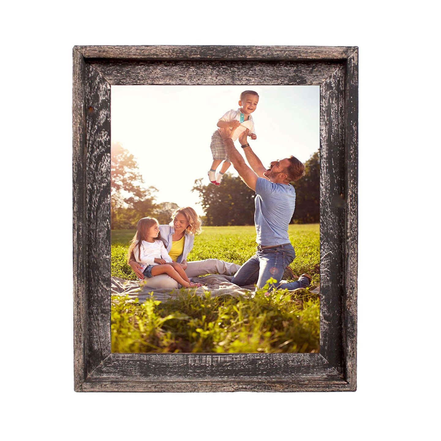 Rustic Farmhouse Signature Series 9 in. x 12 in. Reclaimed Wood Picture Frame