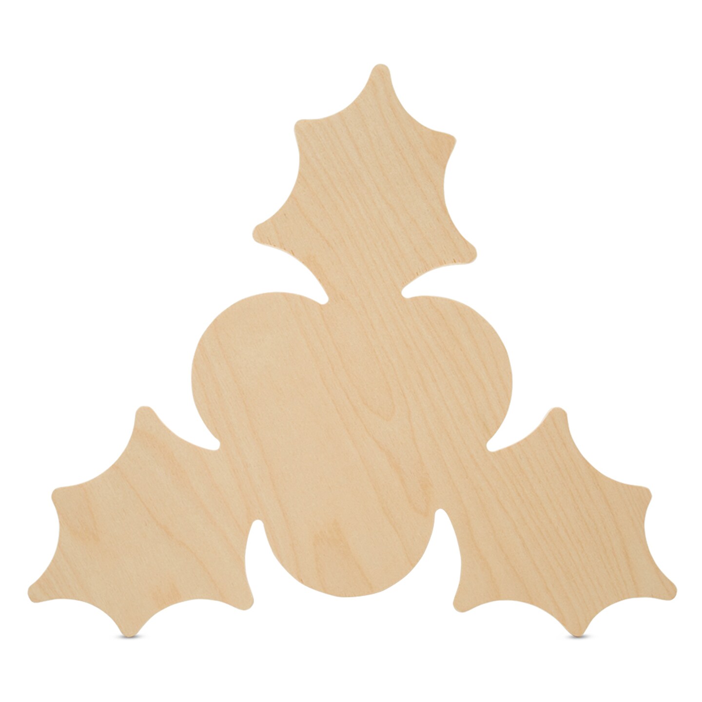 Wood Holly Cutout Ornaments, Multiple Sizes Available, DIY Christmas Tree Decor &#x26; Craft | Woodpeckers