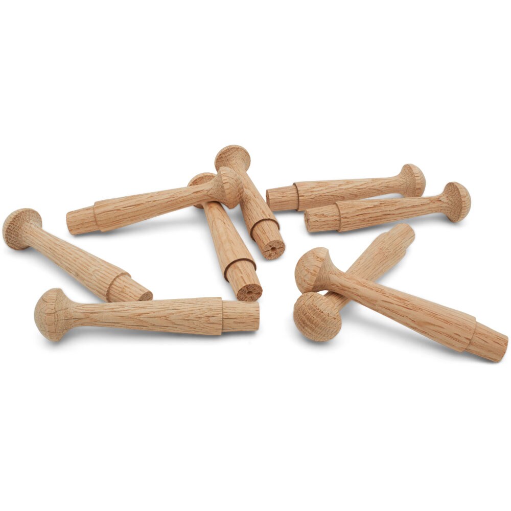 Oak Shaker Peg, Multiple Sizes, Wooden Pegs for Wall Hanging