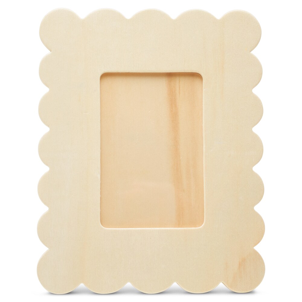 Scalloped Wooden Picture Frames, 6-3/8&#x22; x 8-1/8&#x22;, 3/16&#x22; Thick | Woodpeckers