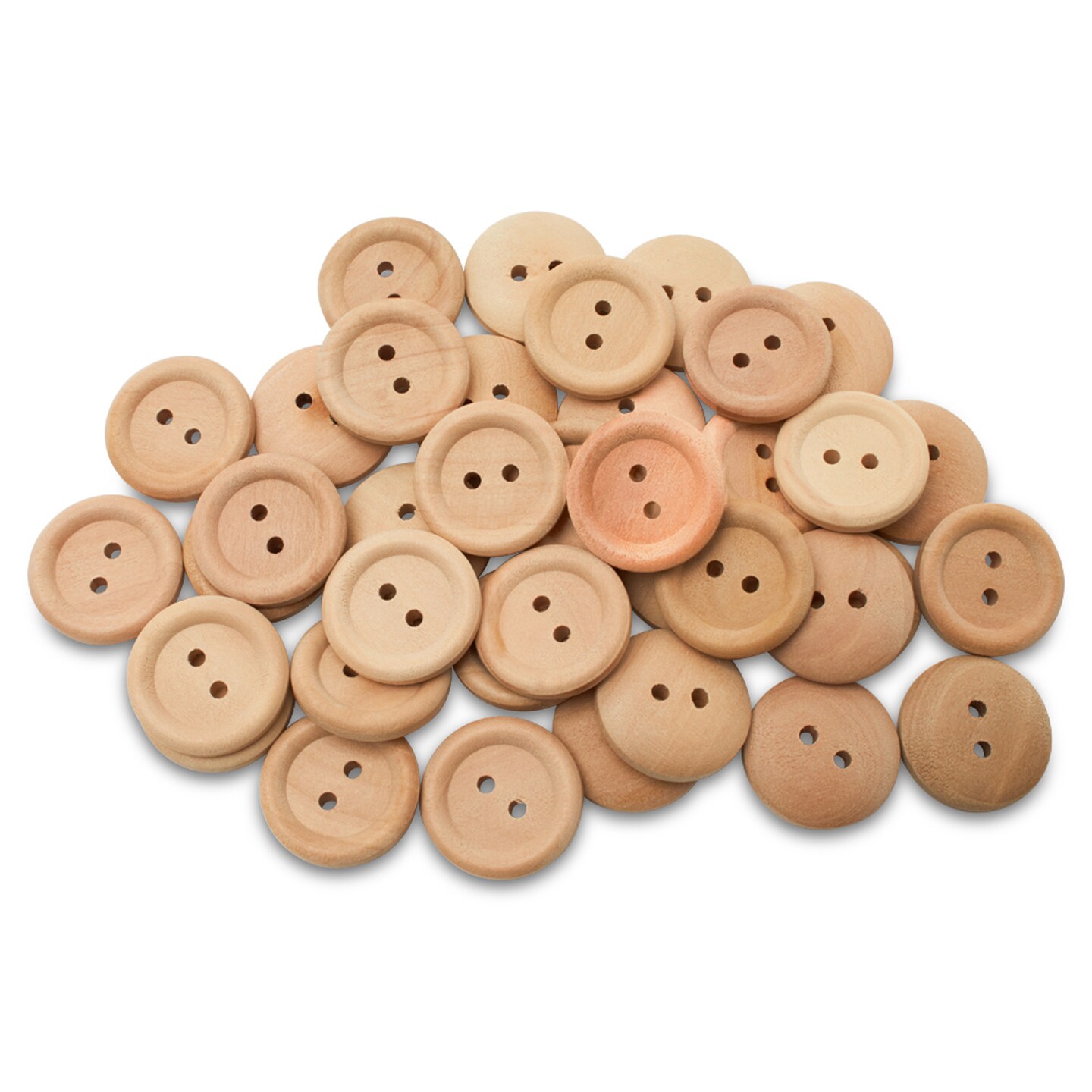 Unfinished Wooden Buttons for Crafts and Sewing Multiple Sizes Available | Woodpeckers