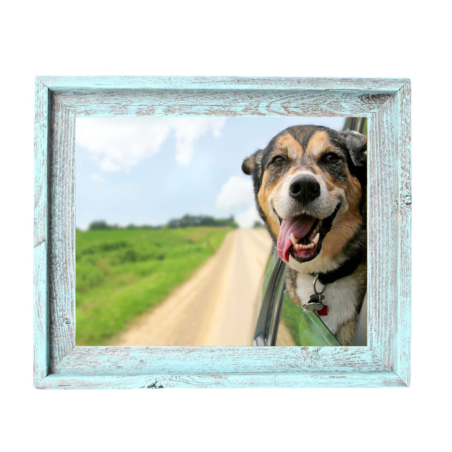 Rustic Farmhouse Signature Series 9 in. x 12 in. Reclaimed Wood Picture Frame